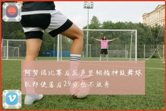 阿努诺比赛后发声坚韧精神鼓舞球队即使落后29分也不放弃